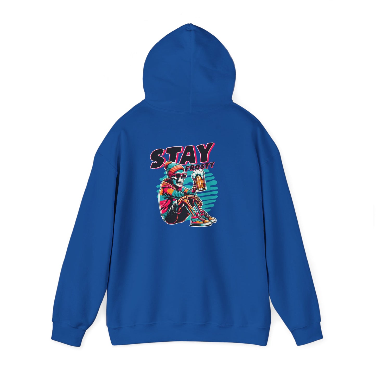 Stay Frosty Hooded Sweatshirt - Cozy Unisex Hoodie for Winter, Gift for Friends, Holiday Style, Casual Wear, Everyday Comfort
