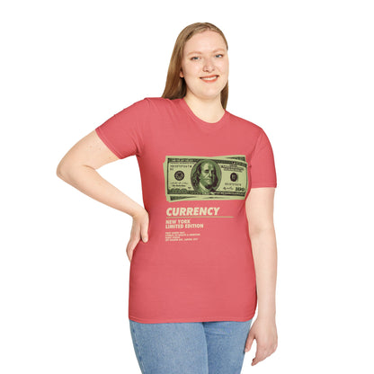 Limited Edition Currency Tee | Unisex Softstyle T-Shirt, Casual Wear, Streetwear, Gift for Him/Her, Unique Graphic Tee