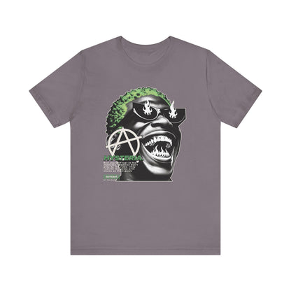Bold Graphic Tee, Edgy Streetwear Shirt, Urban Casual Wear, Unisex Fashion Top, Gift for Music Lovers, Distinctive Artwork Tee
