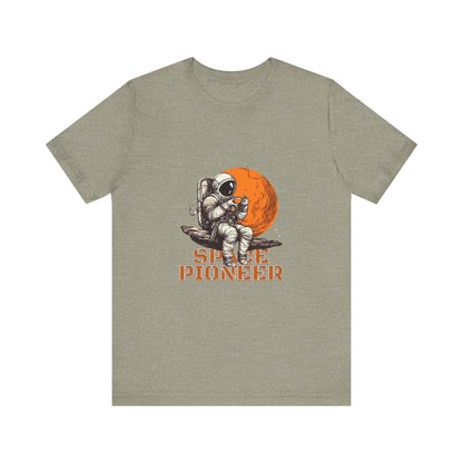 Space Pioneer Astronaut Tee, Cosmic Shirt, Gift for Astro Lovers, Unisex Graphic Tee, Sci-Fi T-Shirt, Casual Spacewear