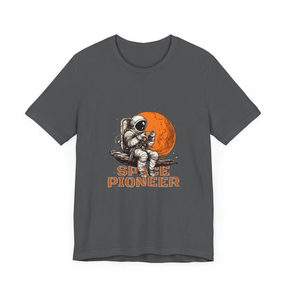 Space Pioneer Astronaut Tee, Cosmic Shirt, Gift for Astro Lovers, Unisex Graphic Tee, Sci-Fi T-Shirt, Casual Spacewear