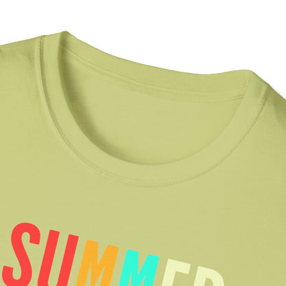 Summer Vibes Unisex T-Shirt, Beach Party Shirt, Casual Wear, Gift for Friends, Vacation Outfit, Coaster Inspired Design
