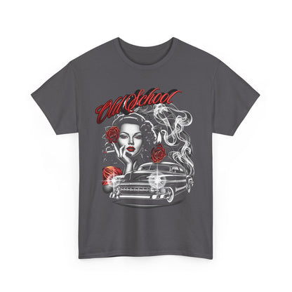 Artistic Unisex Heavy Cotton Tee - Vintage Vibes Graphic, Casual Wear, Music Lover Gift, Street Style Tee, Unisex Shirt