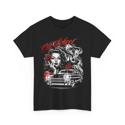 Artistic Unisex Heavy Cotton Tee - Vintage Vibes Graphic, Casual Wear, Music Lover Gift, Street Style Tee, Unisex Shirt