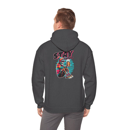 Stay Frosty Hooded Sweatshirt - Cozy Unisex Hoodie for Winter, Gift for Friends, Holiday Style, Casual Wear, Everyday Comfort