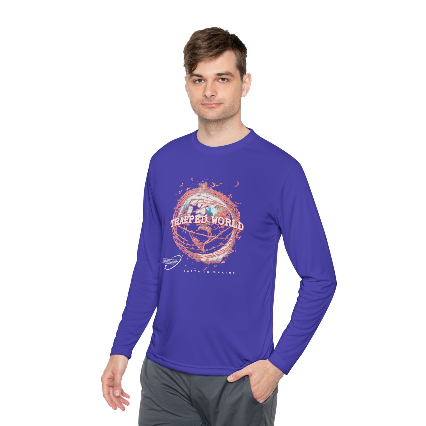 Trapped World Unisex Long Sleeve Tee, Eco-Friendly Casual Shirt, Perfect for Travel & Adventure, Gift for Nature Lovers, Spring & [...]