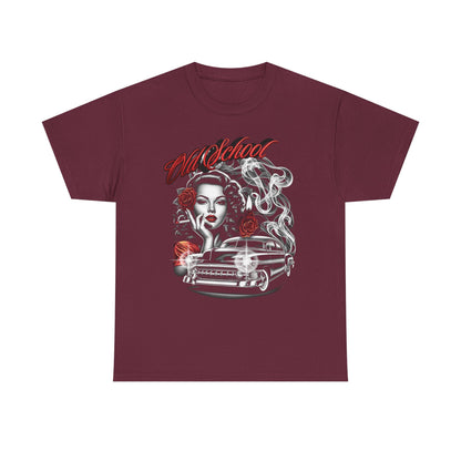 Artistic Unisex Heavy Cotton Tee - Vintage Vibes Graphic, Casual Wear, Music Lover Gift, Street Style Tee, Unisex Shirt