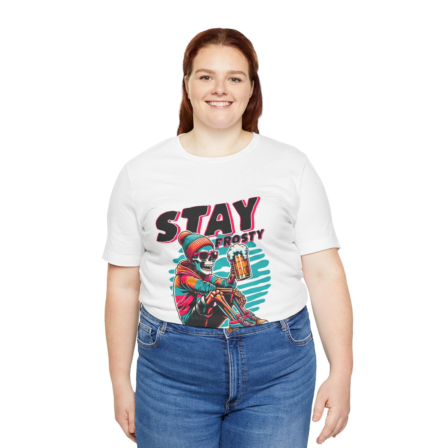 Stay Frosty Unisex Tee, Cool Graphic Shirt, Summer Vibes, Casual Wear, Gift for Him, Music Festival Fashion