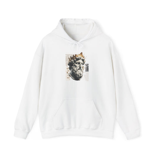 Artistic Hooded Sweatshirt with Classic Design, Casual Apparel, Gift for Art Lovers, Unisex Fashion, Cozy Streetwear, Layering Essential