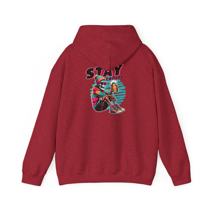 Stay Frosty Hooded Sweatshirt - Cozy Unisex Hoodie for Winter, Gift for Friends, Holiday Style, Casual Wear, Everyday Comfort