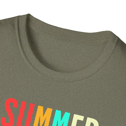 Summer Vibes Unisex T-Shirt, Beach Party Shirt, Casual Wear, Gift for Friends, Vacation Outfit, Coaster Inspired Design