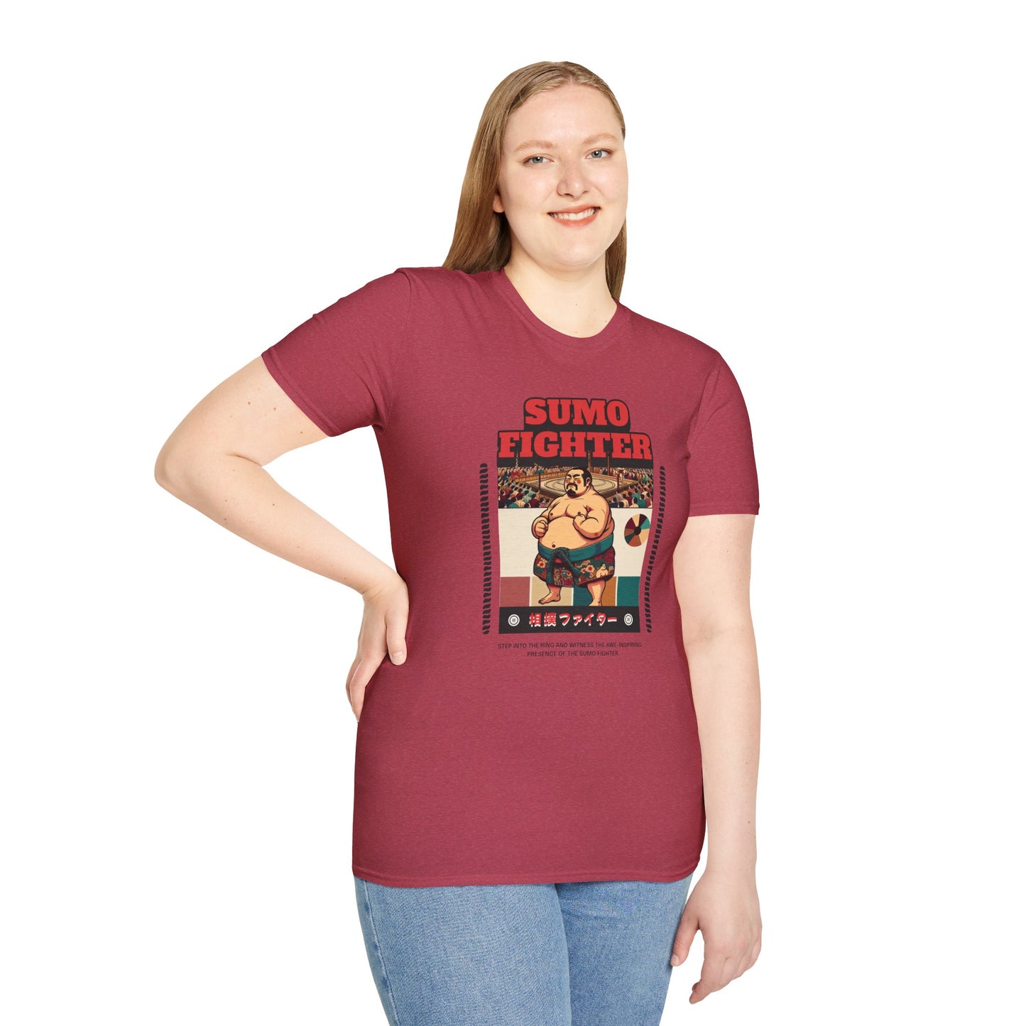 Sumo Fighter Graphic Tee | Fun Unisex T-Shirt for Sports Fans, Unique Gift, Casual Style, Anime Lovers, Vintage Aesthetic