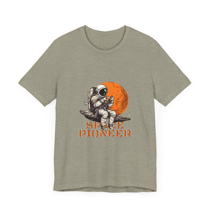 Space Pioneer Astronaut Tee, Cosmic Shirt, Gift for Astro Lovers, Unisex Graphic Tee, Sci-Fi T-Shirt, Casual Spacewear