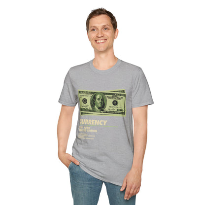 Limited Edition Currency Tee | Unisex Softstyle T-Shirt, Casual Wear, Streetwear, Gift for Him/Her, Unique Graphic Tee