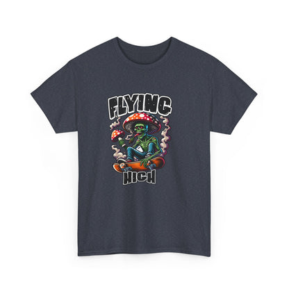 Flying High Unisex Cotton Tee, Psychedelic Shirt, Casual Wear, Gift for Stoners, Retro Fashion, Fun Graphic T-Shirt