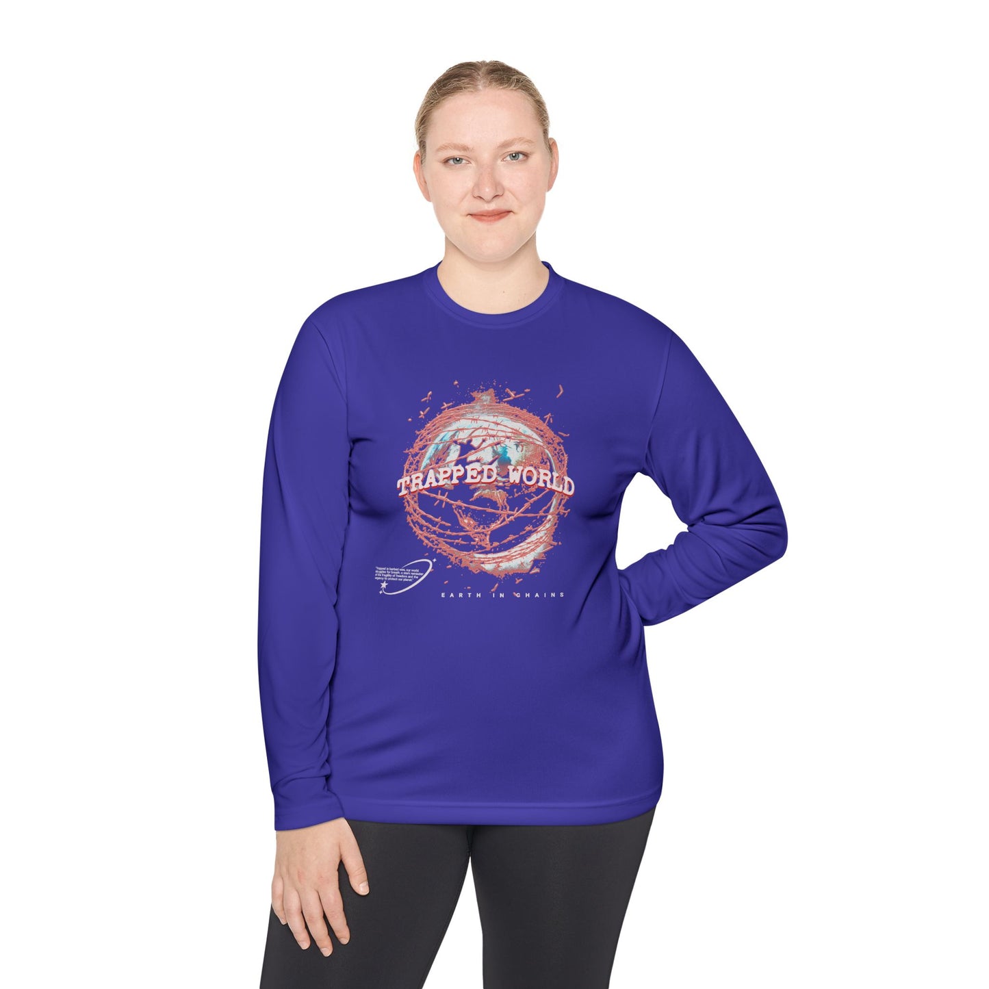Trapped World Unisex Long Sleeve Tee, Eco-Friendly Casual Shirt, Perfect for Travel & Adventure, Gift for Nature Lovers, Spring & [...]