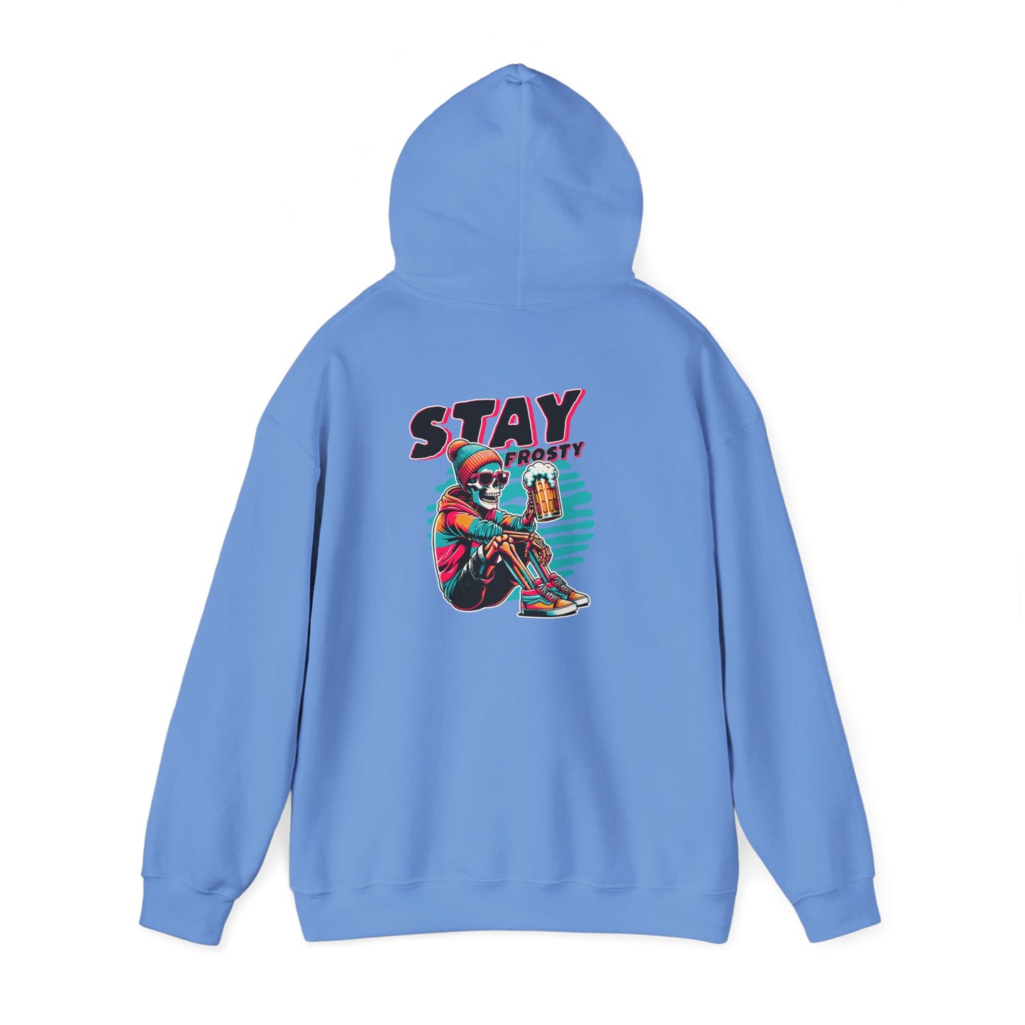 Stay Frosty Hooded Sweatshirt - Cozy Unisex Hoodie for Winter, Gift for Friends, Holiday Style, Casual Wear, Everyday Comfort