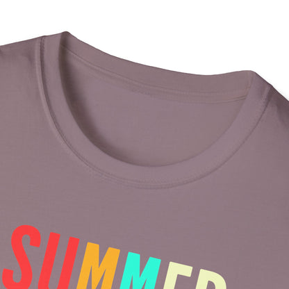 Summer Vibes Unisex T-Shirt, Beach Party Shirt, Casual Wear, Gift for Friends, Vacation Outfit, Coaster Inspired Design