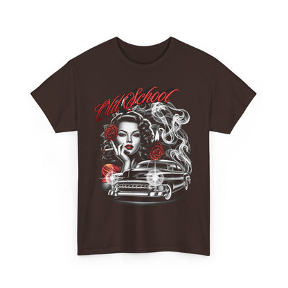 Artistic Unisex Heavy Cotton Tee - Vintage Vibes Graphic, Casual Wear, Music Lover Gift, Street Style Tee, Unisex Shirt