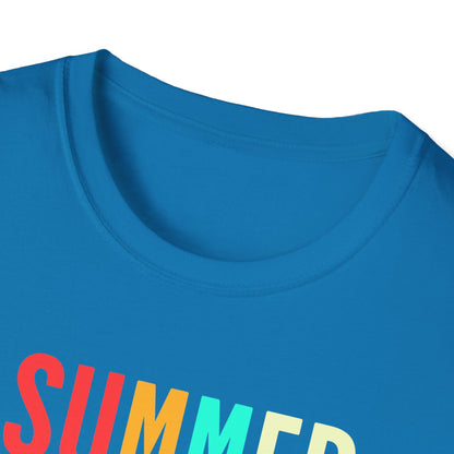 Summer Vibes Unisex T-Shirt, Beach Party Shirt, Casual Wear, Gift for Friends, Vacation Outfit, Coaster Inspired Design