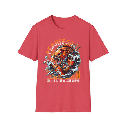 Fearless Koi Unisex Softstyle T-Shirt - Inspirational Gift, Casual Wear, Everyday Comfort, Success Apparel, Relaxed Fit
