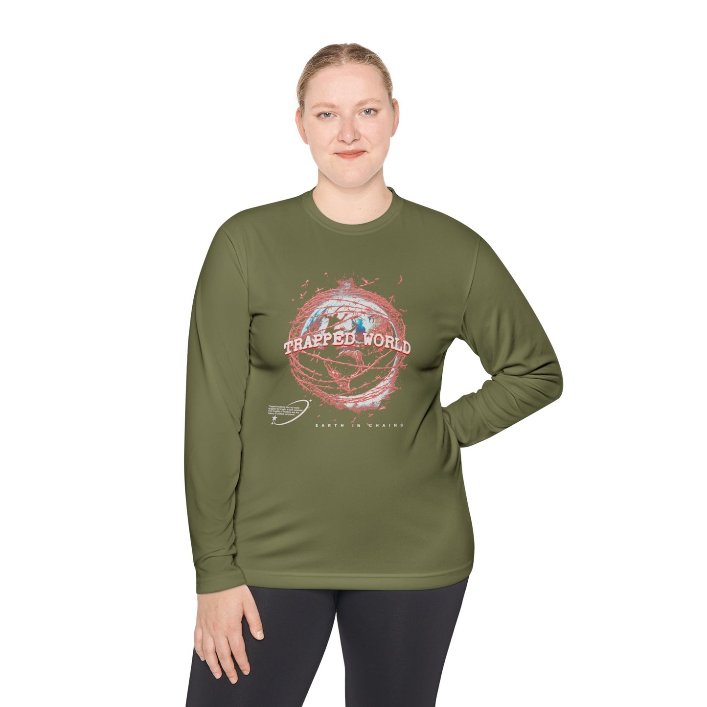 Trapped World Unisex Long Sleeve Tee, Eco-Friendly Casual Shirt, Perfect for Travel & Adventure, Gift for Nature Lovers, Spring & [...]