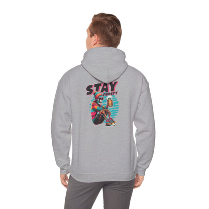 Stay Frosty Hooded Sweatshirt - Cozy Unisex Hoodie for Winter, Gift for Friends, Holiday Style, Casual Wear, Everyday Comfort