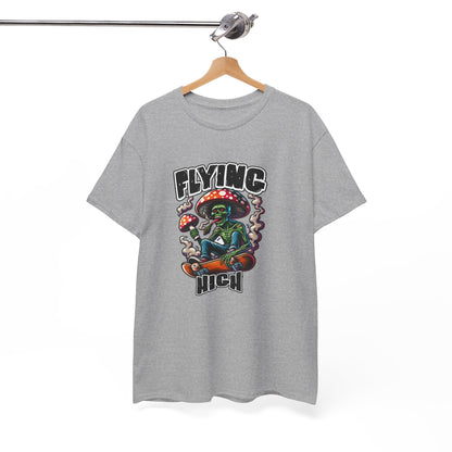 Flying High Unisex Cotton Tee, Psychedelic Shirt, Casual Wear, Gift for Stoners, Retro Fashion, Fun Graphic T-Shirt