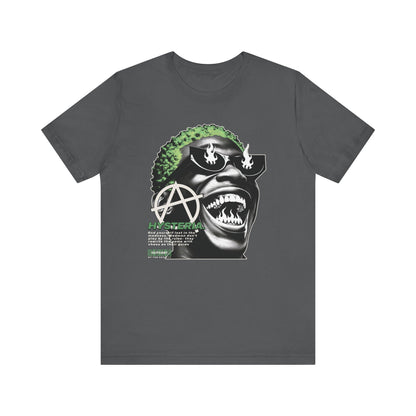 Bold Graphic Tee, Edgy Streetwear Shirt, Urban Casual Wear, Unisex Fashion Top, Gift for Music Lovers, Distinctive Artwork Tee