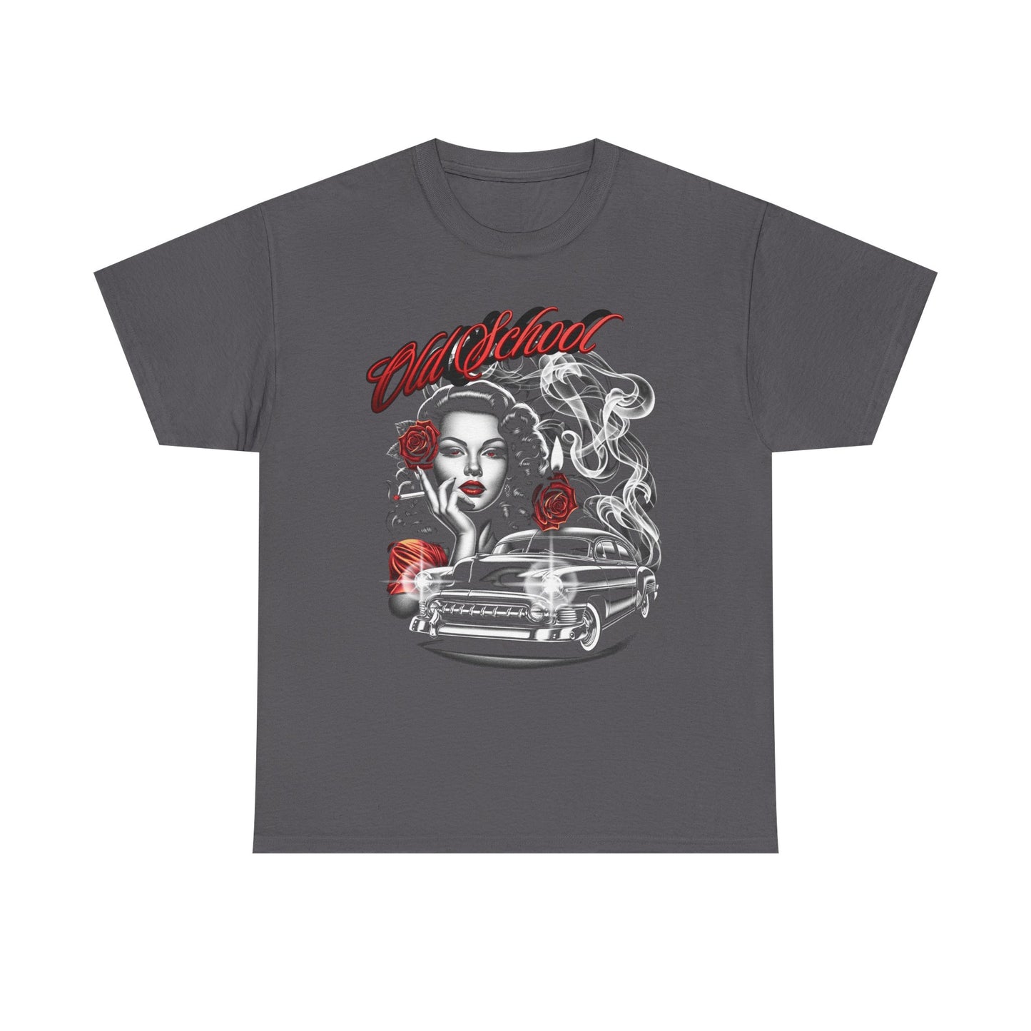 Artistic Unisex Heavy Cotton Tee - Vintage Vibes Graphic, Casual Wear, Music Lover Gift, Street Style Tee, Unisex Shirt