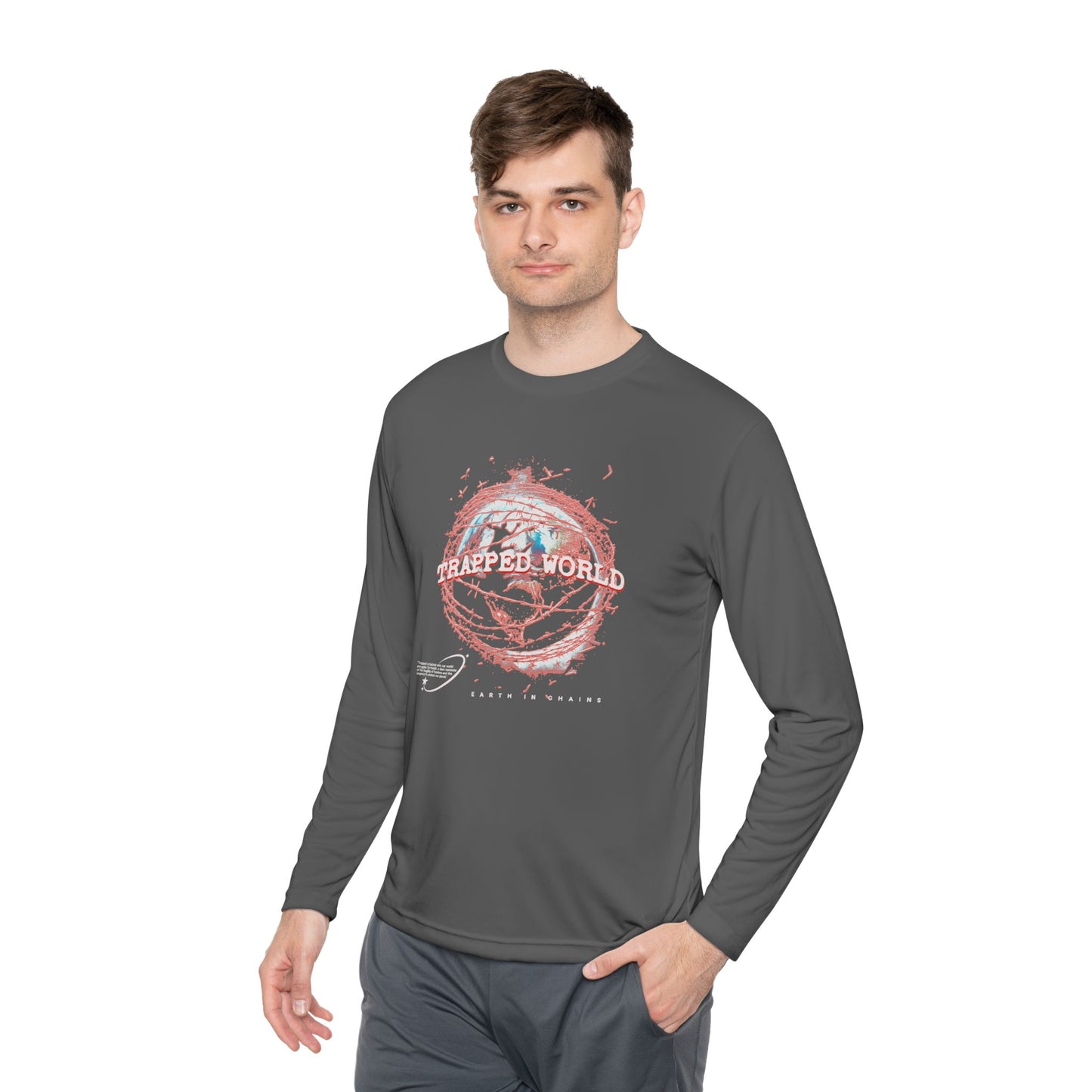 Trapped World Unisex Long Sleeve Tee, Eco-Friendly Casual Shirt, Perfect for Travel & Adventure, Gift for Nature Lovers, Spring & [...]