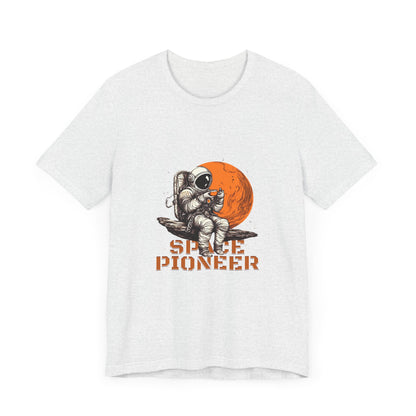 Space Pioneer Astronaut Tee, Cosmic Shirt, Gift for Astro Lovers, Unisex Graphic Tee, Sci-Fi T-Shirt, Casual Spacewear