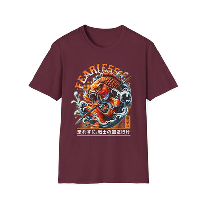 Fearless Koi Unisex Softstyle T-Shirt - Inspirational Gift, Casual Wear, Everyday Comfort, Success Apparel, Relaxed Fit
