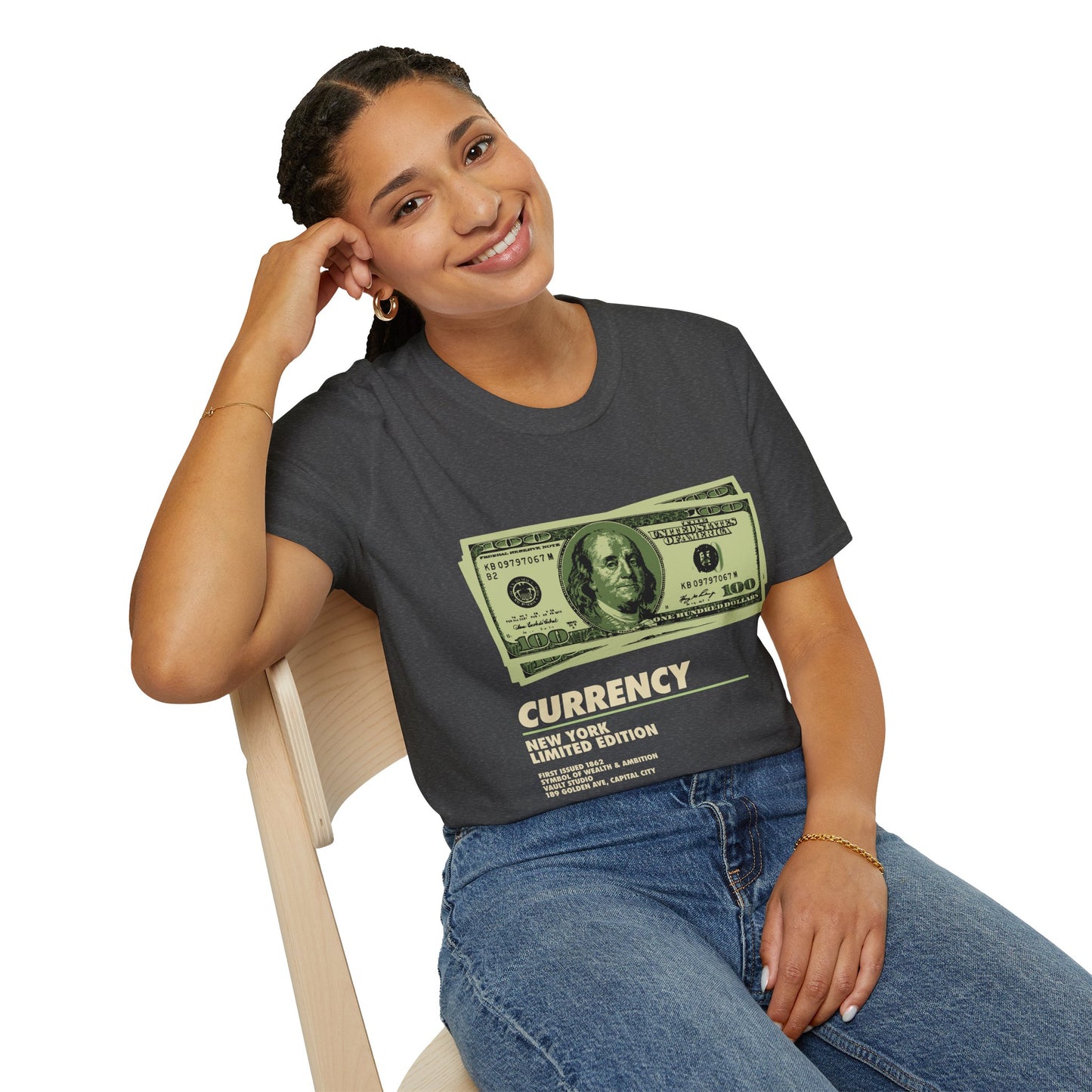 Limited Edition Currency Tee | Unisex Softstyle T-Shirt, Casual Wear, Streetwear, Gift for Him/Her, Unique Graphic Tee