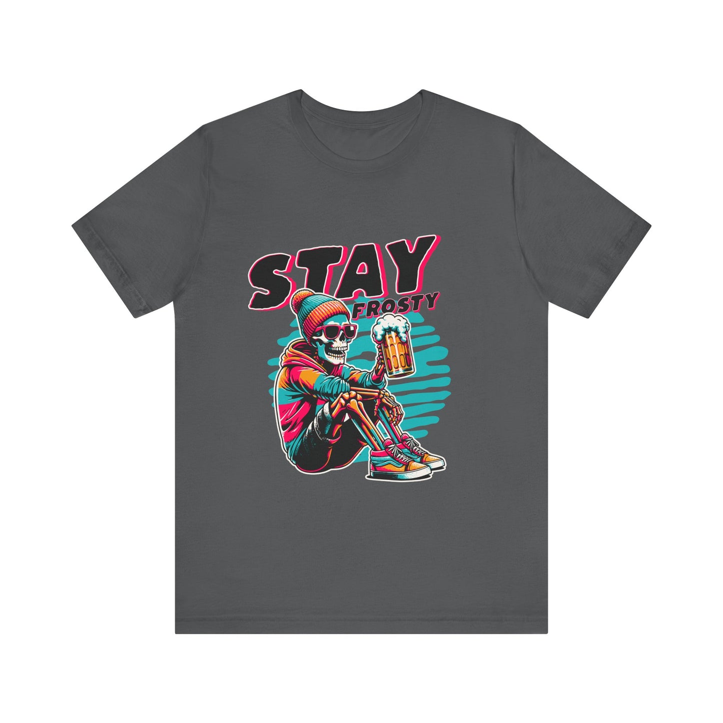 Stay Frosty Unisex Tee, Cool Graphic Shirt, Summer Vibes, Casual Wear, Gift for Him, Music Festival Fashion