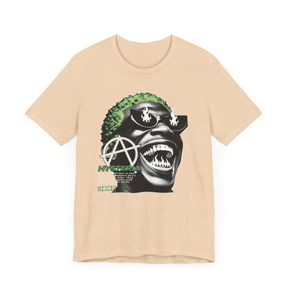 Bold Graphic Tee, Edgy Streetwear Shirt, Urban Casual Wear, Unisex Fashion Top, Gift for Music Lovers, Distinctive Artwork Tee
