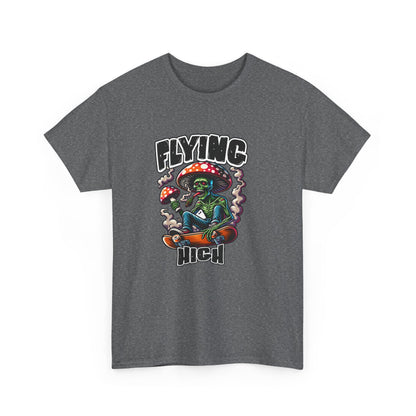 Flying High Unisex Cotton Tee, Psychedelic Shirt, Casual Wear, Gift for Stoners, Retro Fashion, Fun Graphic T-Shirt