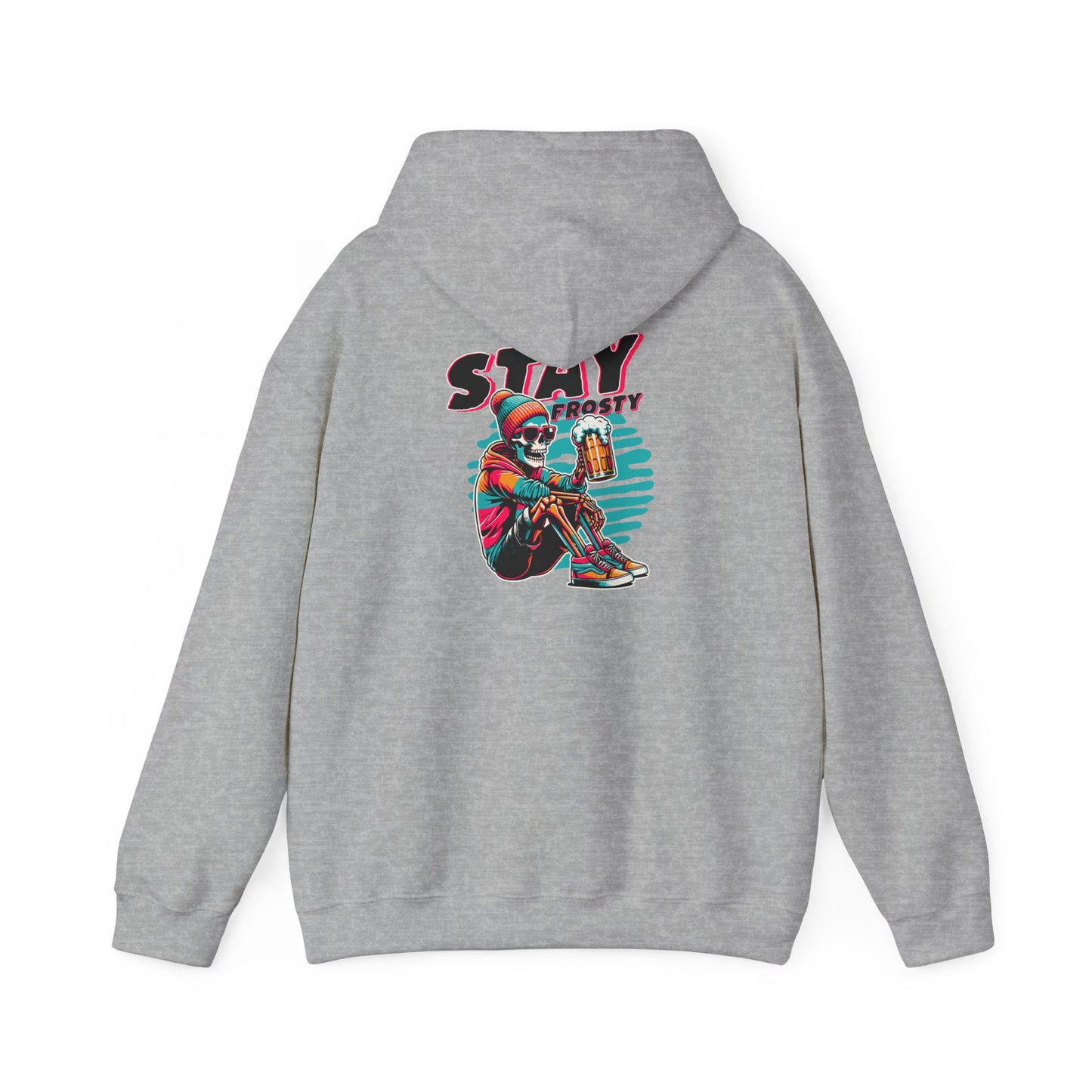 Stay Frosty Hooded Sweatshirt - Cozy Unisex Hoodie for Winter, Gift for Friends, Holiday Style, Casual Wear, Everyday Comfort