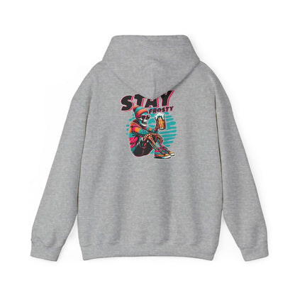 Stay Frosty Hooded Sweatshirt - Cozy Unisex Hoodie for Winter, Gift for Friends, Holiday Style, Casual Wear, Everyday Comfort