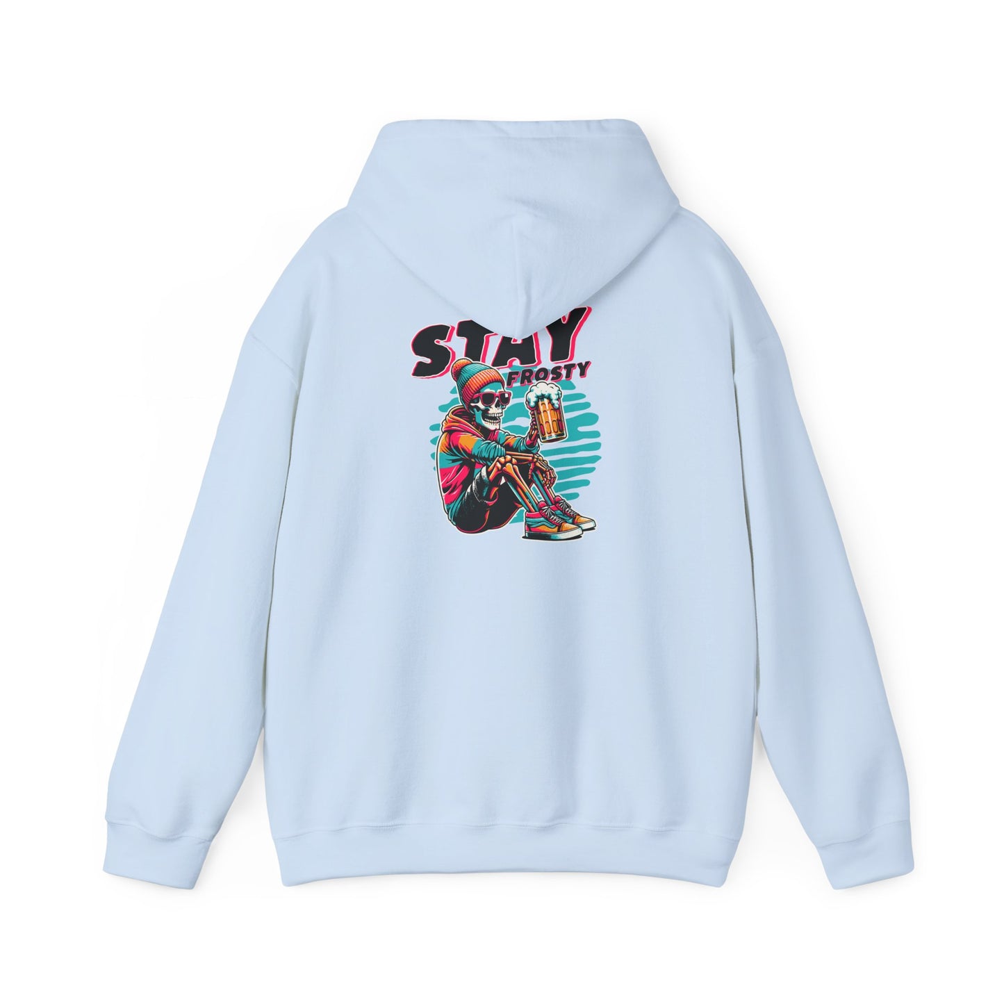 Stay Frosty Hooded Sweatshirt - Cozy Unisex Hoodie for Winter, Gift for Friends, Holiday Style, Casual Wear, Everyday Comfort