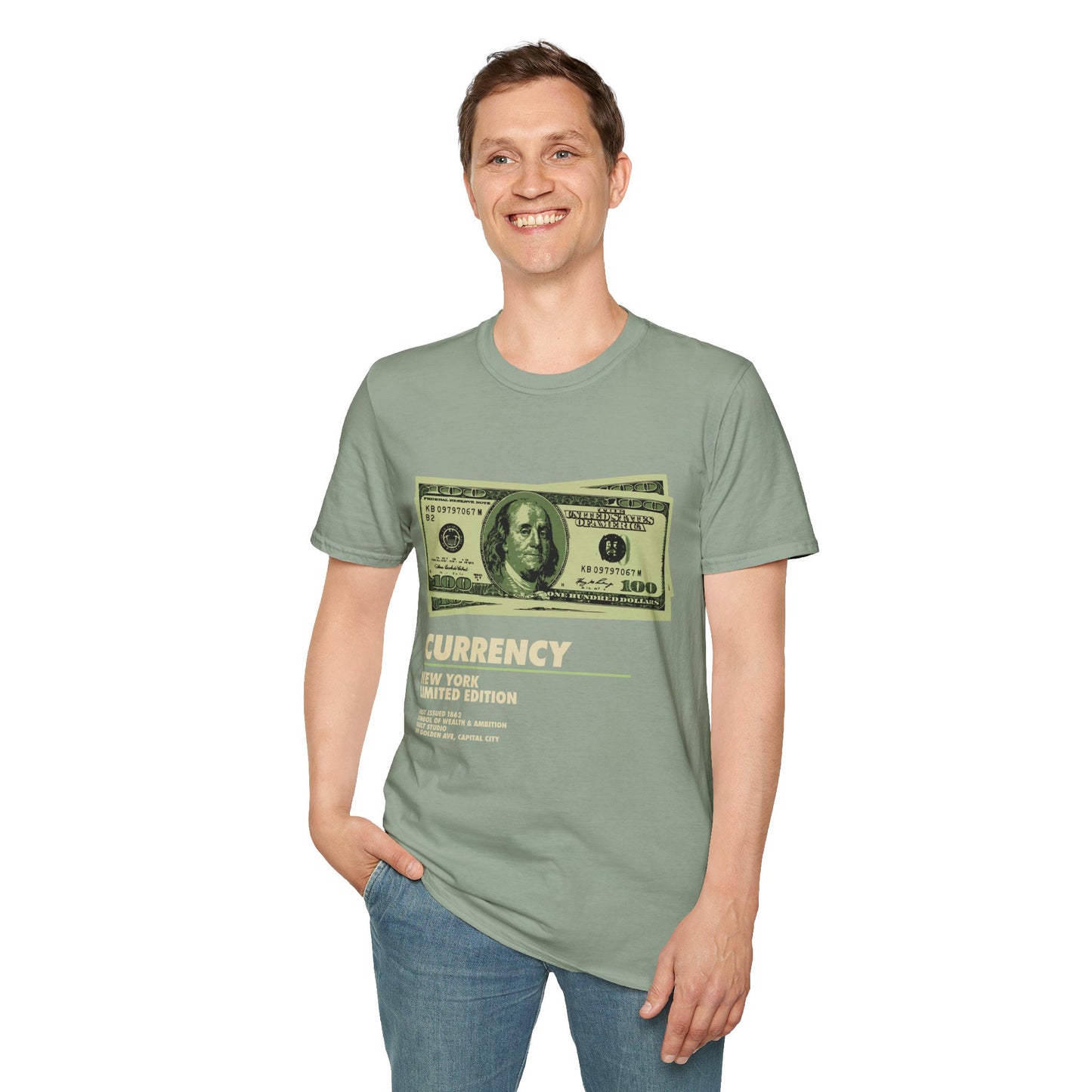 Limited Edition Currency Tee | Unisex Softstyle T-Shirt, Casual Wear, Streetwear, Gift for Him/Her, Unique Graphic Tee