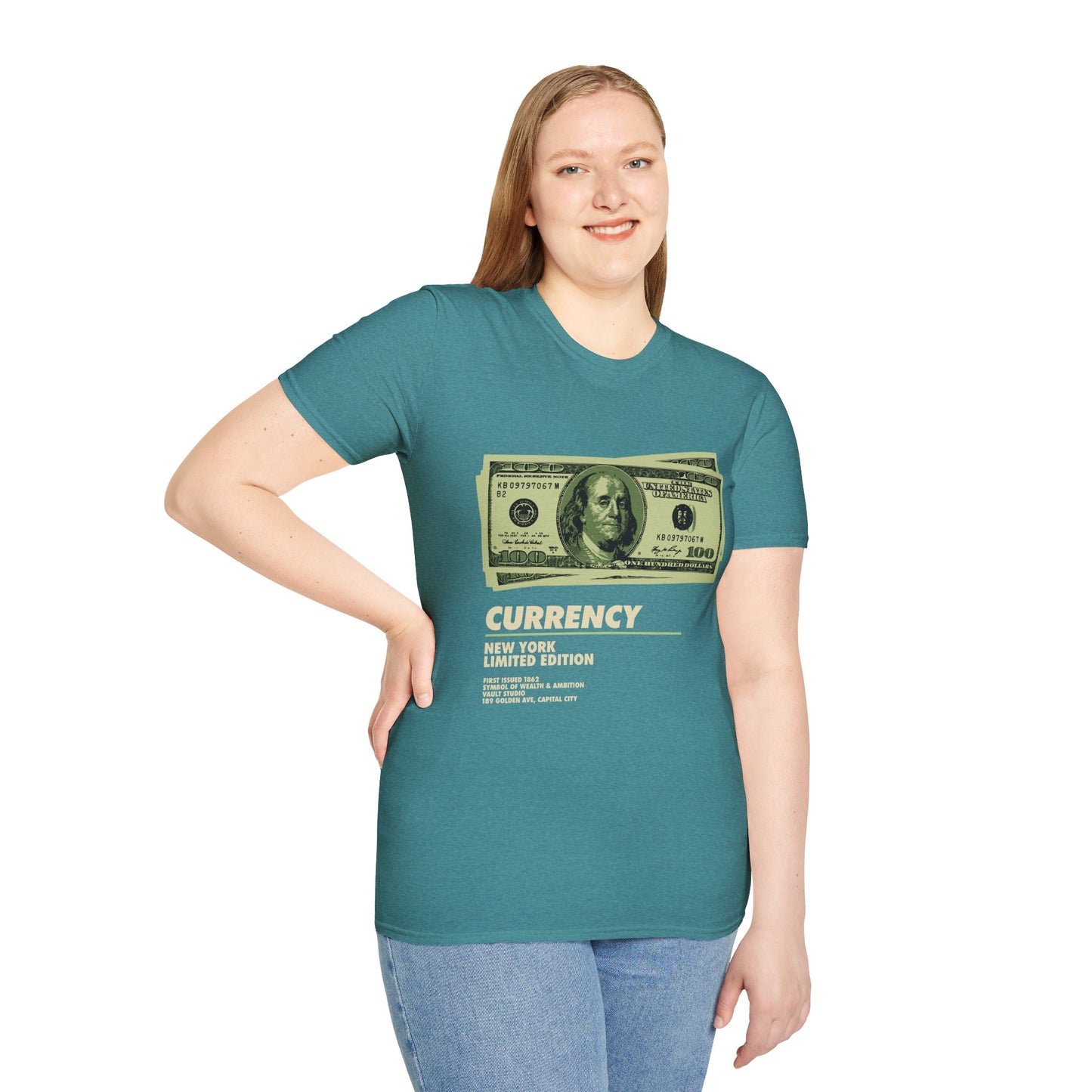 Limited Edition Currency Tee | Unisex Softstyle T-Shirt, Casual Wear, Streetwear, Gift for Him/Her, Unique Graphic Tee