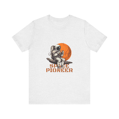 Space Pioneer Astronaut Tee, Cosmic Shirt, Gift for Astro Lovers, Unisex Graphic Tee, Sci-Fi T-Shirt, Casual Spacewear