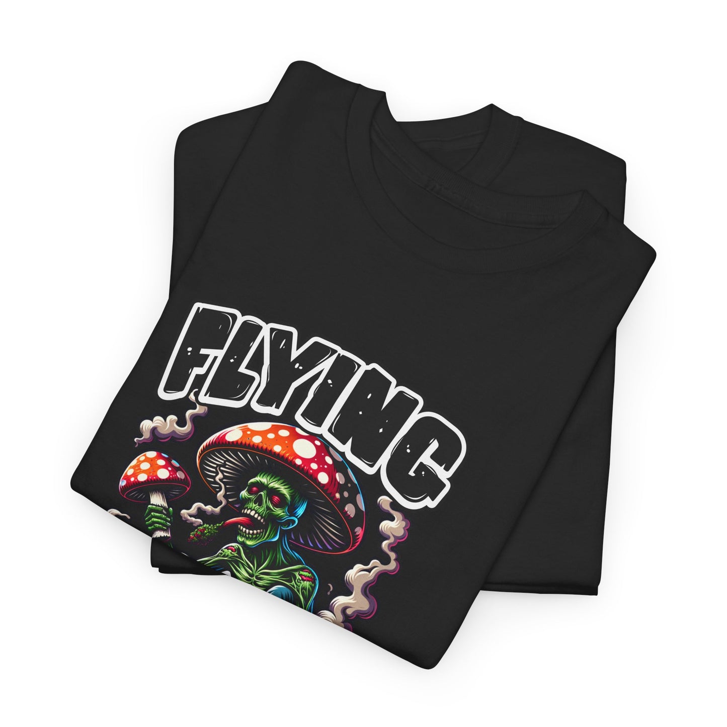 Flying High Unisex Cotton Tee, Psychedelic Shirt, Casual Wear, Gift for Stoners, Retro Fashion, Fun Graphic T-Shirt