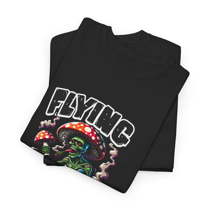 Flying High Unisex Cotton Tee, Psychedelic Shirt, Casual Wear, Gift for Stoners, Retro Fashion, Fun Graphic T-Shirt
