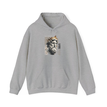 Artistic Hooded Sweatshirt with Classic Design, Casual Apparel, Gift for Art Lovers, Unisex Fashion, Cozy Streetwear, Layering Essential