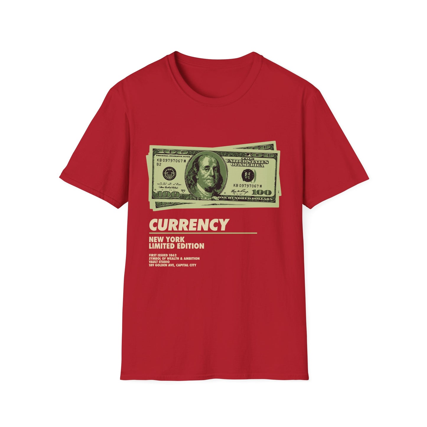 Limited Edition Currency Tee | Unisex Softstyle T-Shirt, Casual Wear, Streetwear, Gift for Him/Her, Unique Graphic Tee