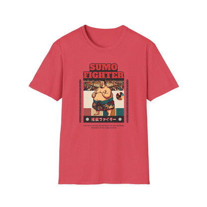 Sumo Fighter Graphic Tee | Fun Unisex T-Shirt for Sports Fans, Unique Gift, Casual Style, Anime Lovers, Vintage Aesthetic