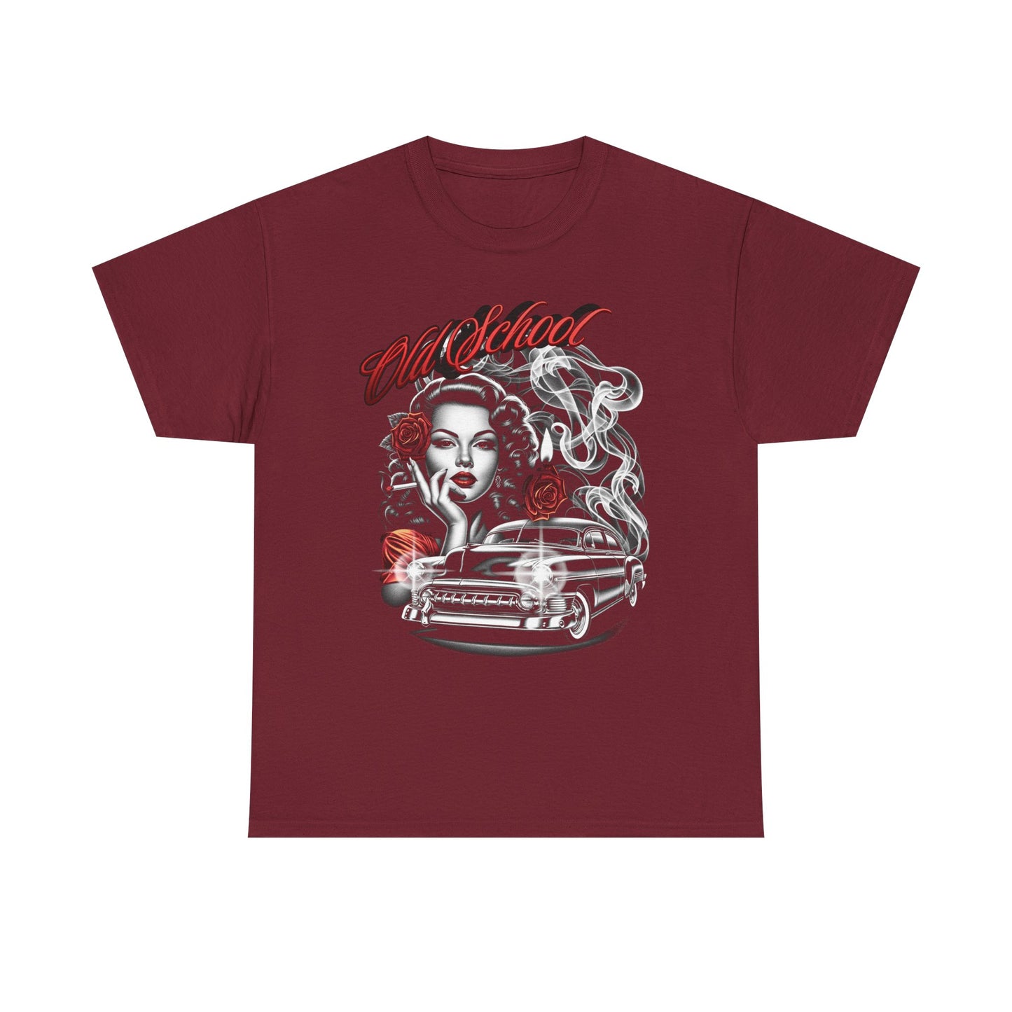 Artistic Unisex Heavy Cotton Tee - Vintage Vibes Graphic, Casual Wear, Music Lover Gift, Street Style Tee, Unisex Shirt