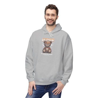 Despair Bear Hoodie | Cozy Graphic Fleece Sweatshirt for Comfort | Cute Gift for Friends | Fall Essentials | Unisex Casual Wear